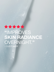 Cheat mask quote. "Improves skin radiance overnight" customer review.